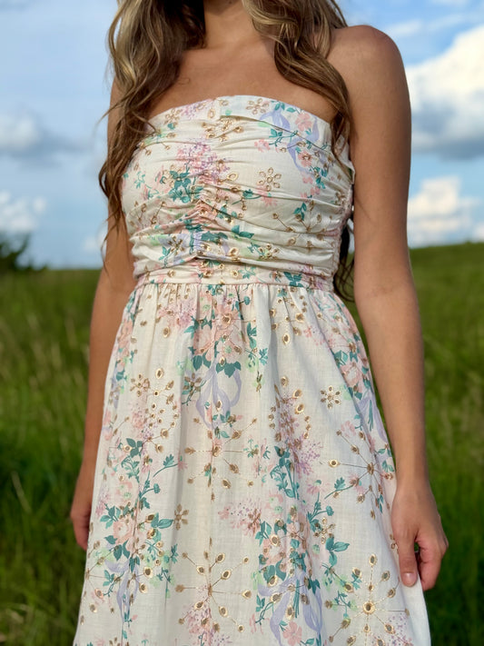 Spring Bloom Midi Dress